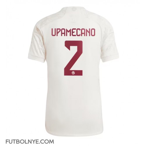 Camiseta Bayern Munich Dayot Upamecano #2 Tercera Equipación 2023-24 manga corta
